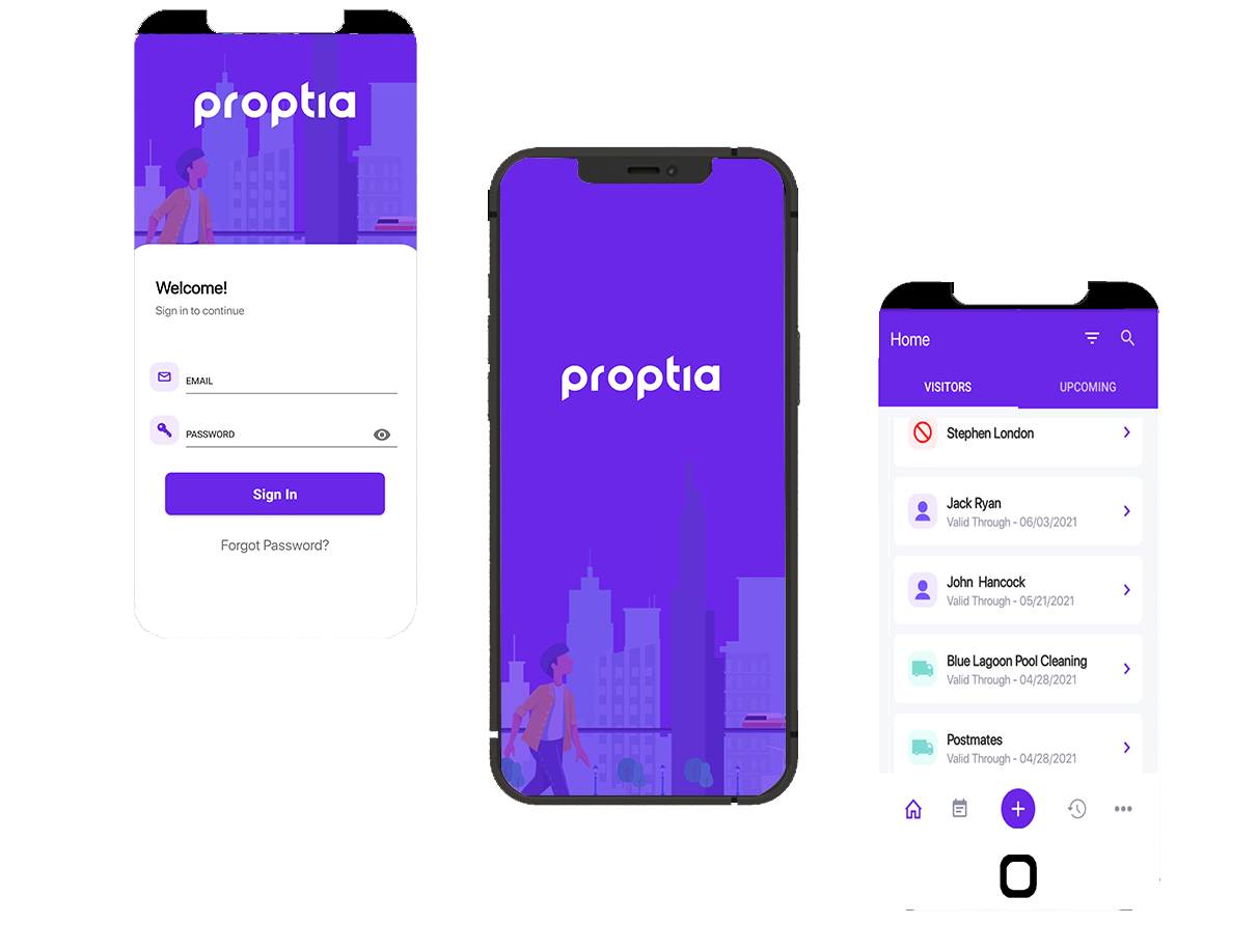 Proptia App Interface